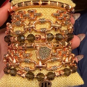 BOMB PARTY DOUBLE STACK! BRAND NEW! 8 BRACELETS!